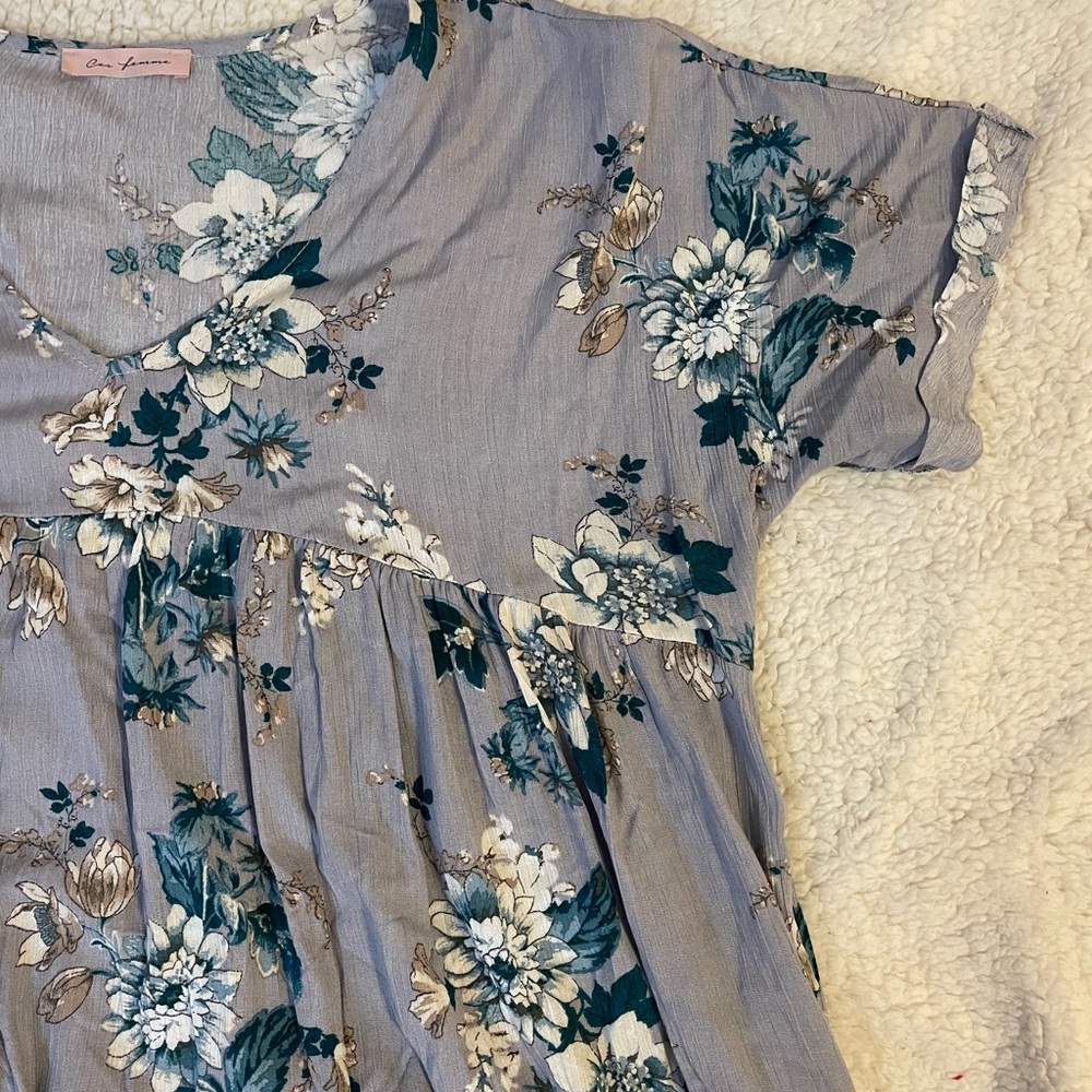 Floral summer dress with pockets